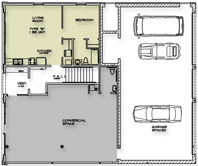 First Floor - Garage
